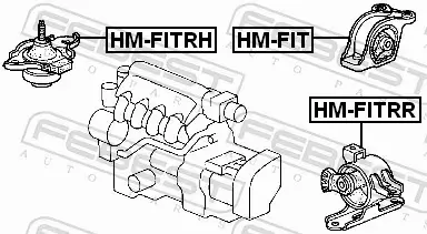 FEBEST PODUSZKA SILNIKA HM-FIT 