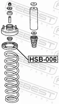 FEBEST PODKŁADKA SPRĘŻYNY HSB-006 