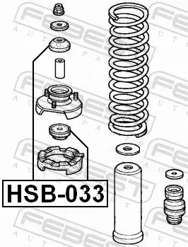 FEBEST PODUSZKA AMORTYZATORA HSB-033 