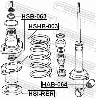 FEBEST PODUSZKA AMORTYZATORA HSB-063 