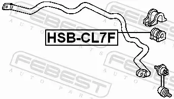 FEBEST TULEJA STABILIZATORA HSB-CL7F 