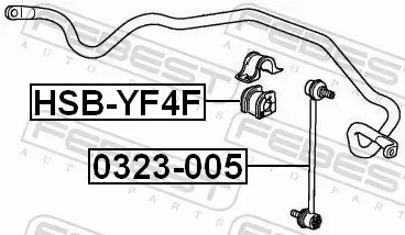 FEBEST TULEJA STABILIZATORA HSB-YF4F 