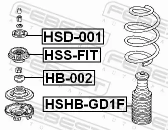 FEBEST PODUSZKA AMORTYZATORA HSD-001 