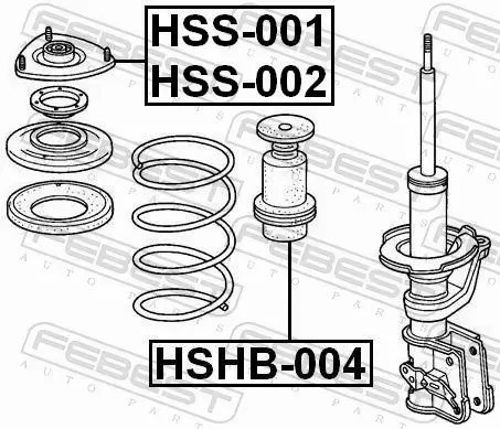 FEBEST OSŁONA AMORTYZATORA HSHB-004 
