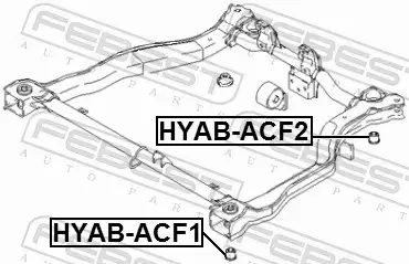 FEBEST TULEJA WAHACZA HYAB-ACF1 