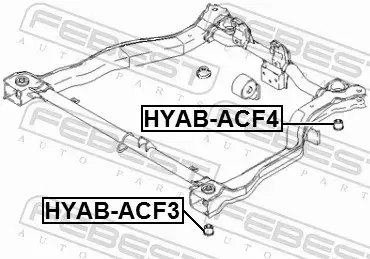 FEBEST TULEJA ZAWIESZENIA HYAB-ACF4 