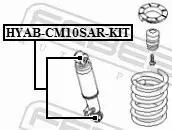 FEBEST TULEJA ZAWIESZENIA HYAB-CM10SAR-KIT 