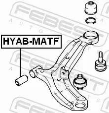 FEBEST TULEJA WAHACZA HYAB-MATF 