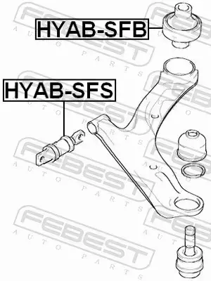 FEBEST TULEJA ZAWIESZENIA HYAB-SFB 