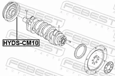 FEBEST KOŁO PASOWE WAŁU HYDS-CM10 