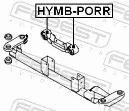 FEBEST TULEJA ZAWIESZENIA HYMB-PORR 