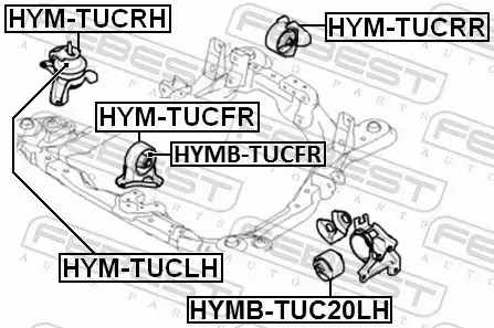 FEBEST TULEJA ZAWIESZENIA HYMB-TUCFR 