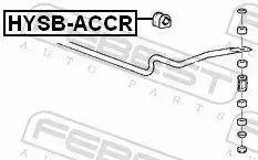 FEBEST GUMA STABILIZATORA HYSB-ACCR 