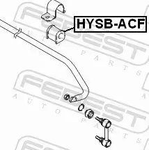 FEBEST TULEJA STABILIZATORA HYSB-ACF 