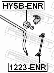 FEBEST TULEJA STABILIZATORA HYSB-ENR 