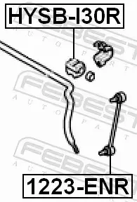 FEBEST TULEJA STABILIZATORA HYSB-I30R 