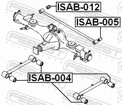 FEBEST TULEJA WAHACZA ISAB-004 