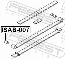 FEBEST TULEJA ZAWIESZENIA ISAB-007 