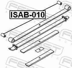 FEBEST TULEJA ZAWIESZENIA ISAB-010 