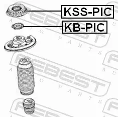 FEBEST ŁOŻYSKO PODUSZKI AMORTYZATORA KB-PIC 