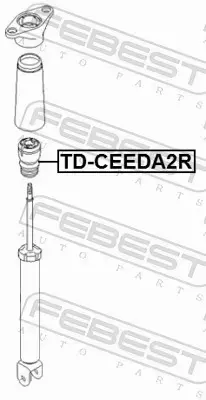 FEBEST ODBÓJ AMORTYZATORA KD-CEEDA2R 