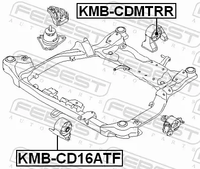 FEBEST PODUSZKA SILNIKA KMB-CD16ATF 