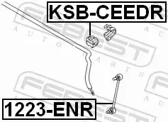 FEBEST TULEJA STABILIZATORA KSB-CEEDR 