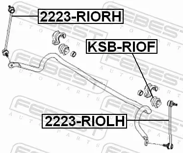 FEBEST TULEJA STABILIZATORA KSB-RIOF 