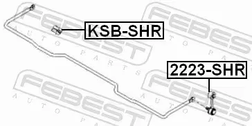 FEBEST TULEJA STABILIZATORA KSB-SHR 