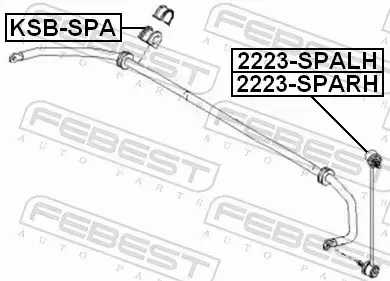 FEBEST TULEJA STABILIZATORA KSB-SPA 