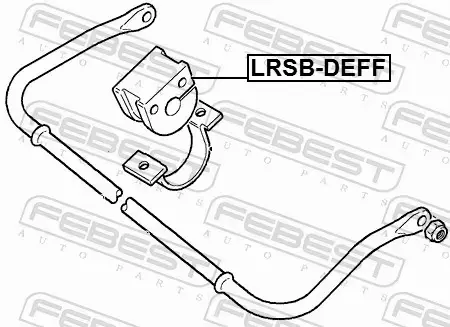 FEBEST TULEJA STABILIZATORA LRSB-DEFF 