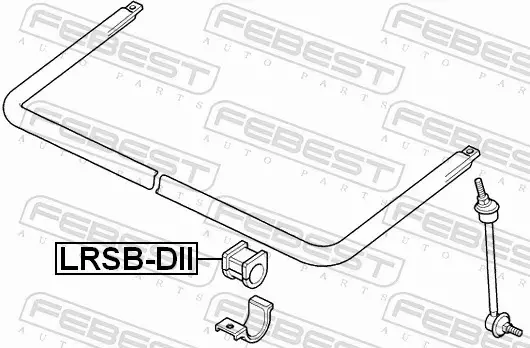 FEBEST TULEJA STABILIZATORA LRSB-DII 