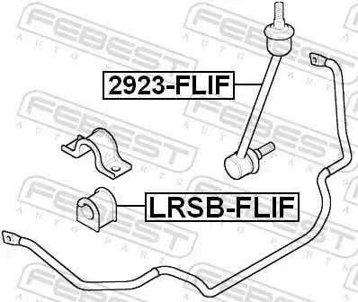 FEBEST TULEJA STABILIZATORA LRSB-FLIF 