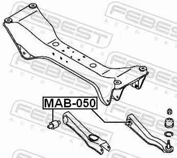 FEBEST TULEJA ZAWIESZENIA MAB-050 