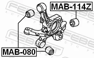 FEBEST TULEJA ZAWIESZENIA MAB-114Z 