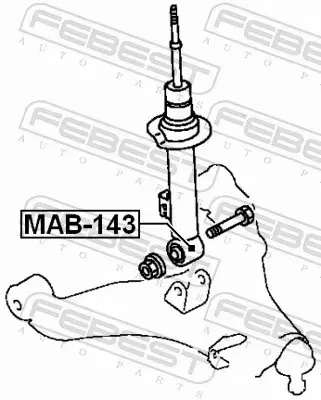 FEBEST TULEJA AMORTYZATORA MAB-143 