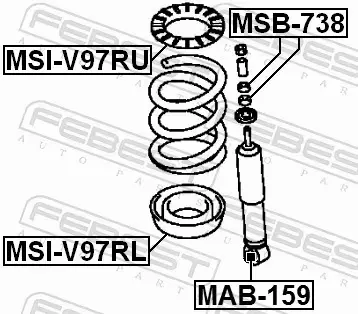 FEBEST TULEJA ZAWIESZENIA MAB-159 