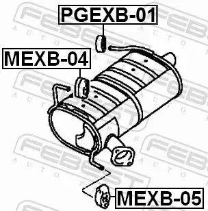 FEBEST WIESZAK WYDECHU MEXB-04 