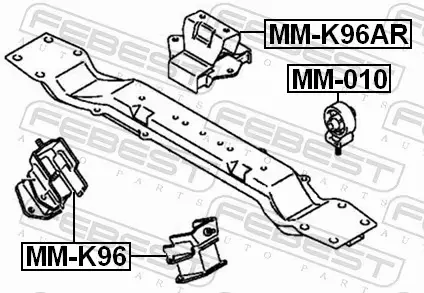 FEBEST PODUSZKA SILNIKA MM-010 