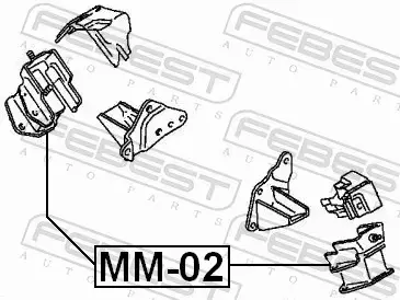 FEBEST PODUSZKA SILNIKA MM-02 