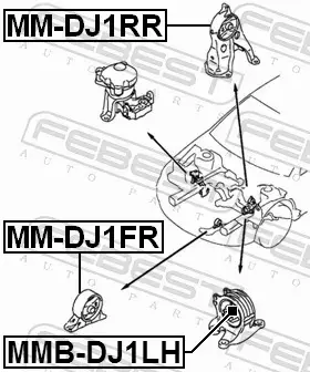 FEBEST TULEJA ZAWIESZENIA MMB-DJ1LH 