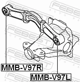 FEBEST TULEJA ZAWIESZENIA MMB-V97L 