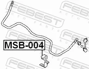 FEBEST TULEJA STABILIZATORA MSB-004 