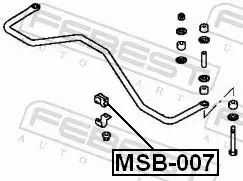 FEBEST TULEJA STABILIZATORA MSB-007 