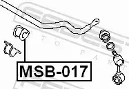 FEBEST TULEJA STABILIZATORA MSB-017 