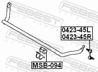 FEBEST GUMA STABILIZATORA MSB-094 