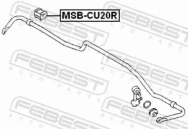 FEBEST GUMA STABILIZATORA MSB-CU20R 