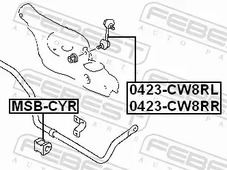 FEBEST GUMA STABILIZATORA MSB-CYR 