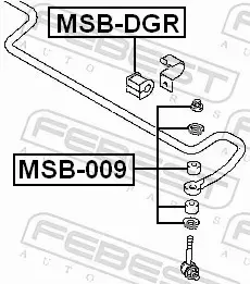 FEBEST GUMA STABILIZATORA MSB-DGR 