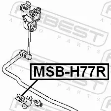 FEBEST TULEJA STABILIZATORA MSB-H77R 